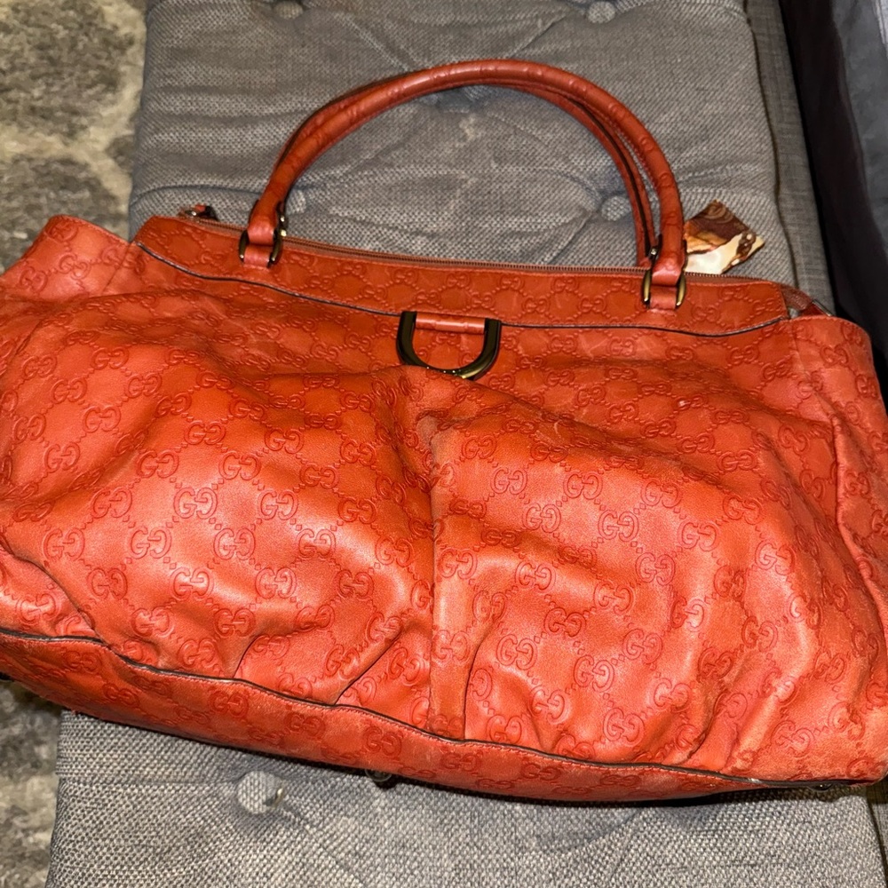 Vintage Gucci Leather Shoulder Bag